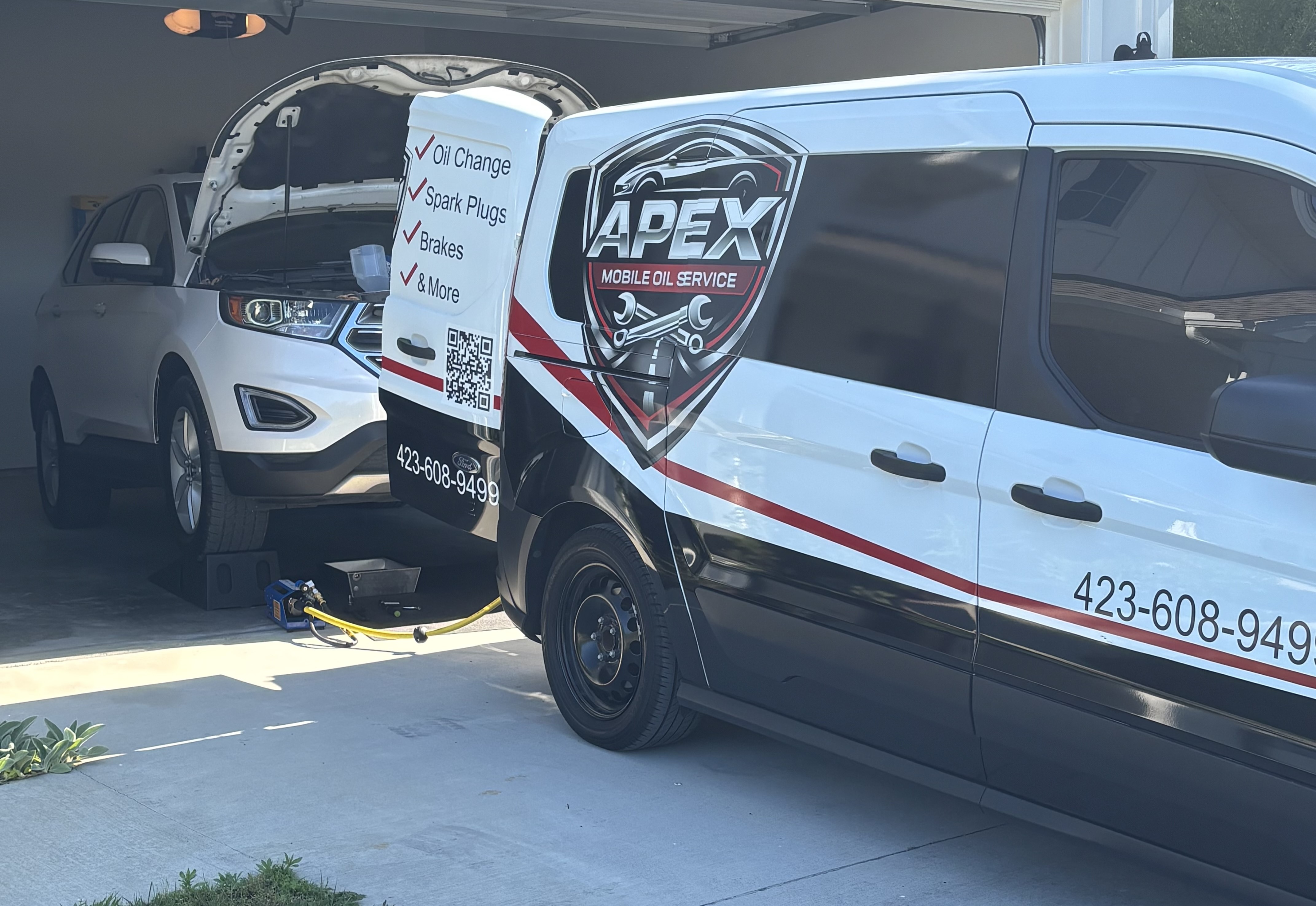 Apex Mobile Oil Service van wrap